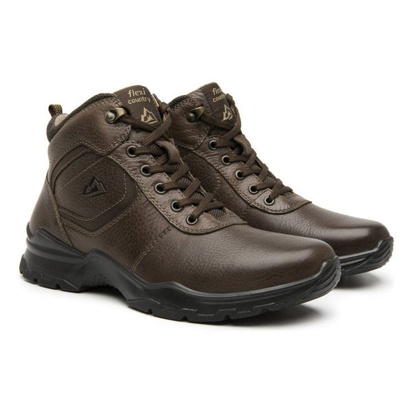 Botin Outdoor Flexi Country Hombre 77817 Chocolate Graneada