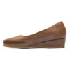 Zapato De Tacon Flexi De Mujer Tipo Flats 127001 Tan Clasico