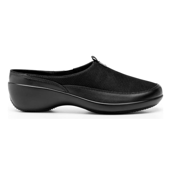 Zapato Flexi Tipo Zueco Destalonado Mujer 51724 Negro Textil