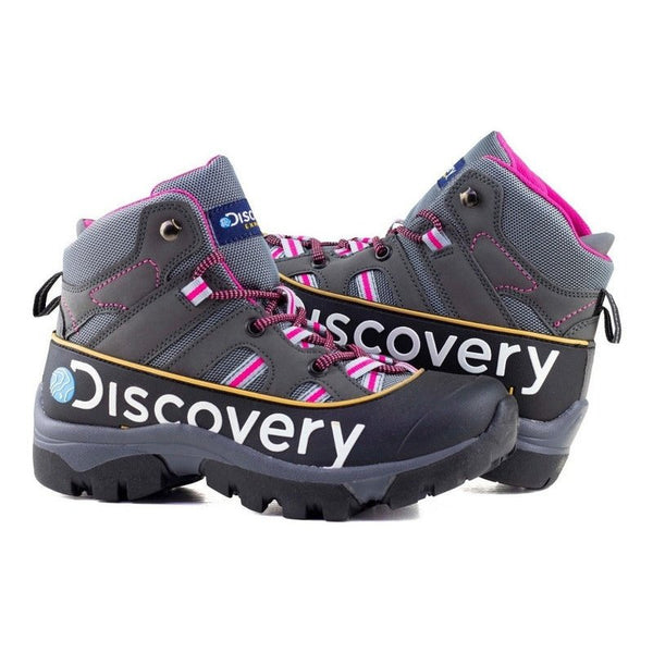 Botas Outdoor Discovery Expedition Mujer 2502 Lona Gris