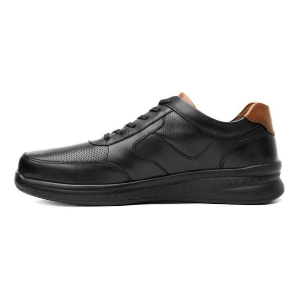 Zapatos De Piel Para Hombre Casuales Flexi 408204 Negro