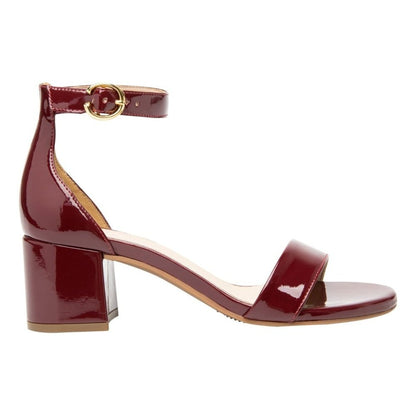 Sandalias Con Tacon Flexi Mujer 106411 Charol Cereza Moderna