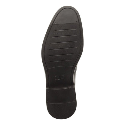 Zapato Derby Flexi Para Hombre 400102 Negro Clasico Vestir