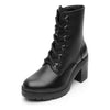 Botas Urbanas Con Tacon Mujer Flexi 119607 Negro Cierre Lat.