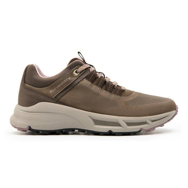 Tenis Sneaker Outdoor Urbano Mujer Flexi Country 118702 Taupe