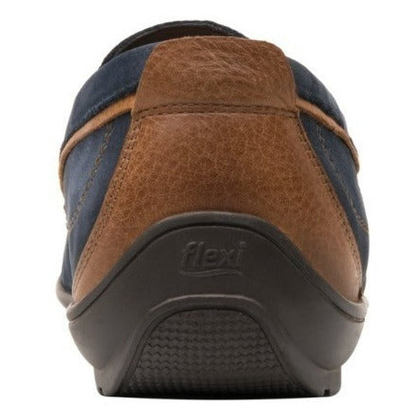 Mocasines Clasicos Flexi Hombre 410402 Azul Piel Nobuck