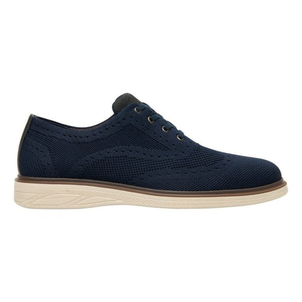 Zapato Flexi Oxford Semivestir Tejido Hombre Textil 413104 Marino