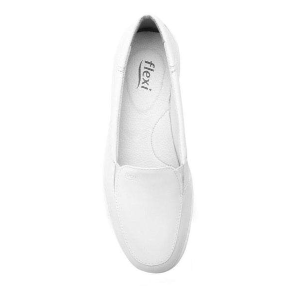 Zapato Flexi Mujer Slip On Comodo 35306 Blanco Walking Soft