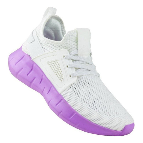 Tenis Para Mujer Urbanos Charly Kairos 1049883 Blanco Lila