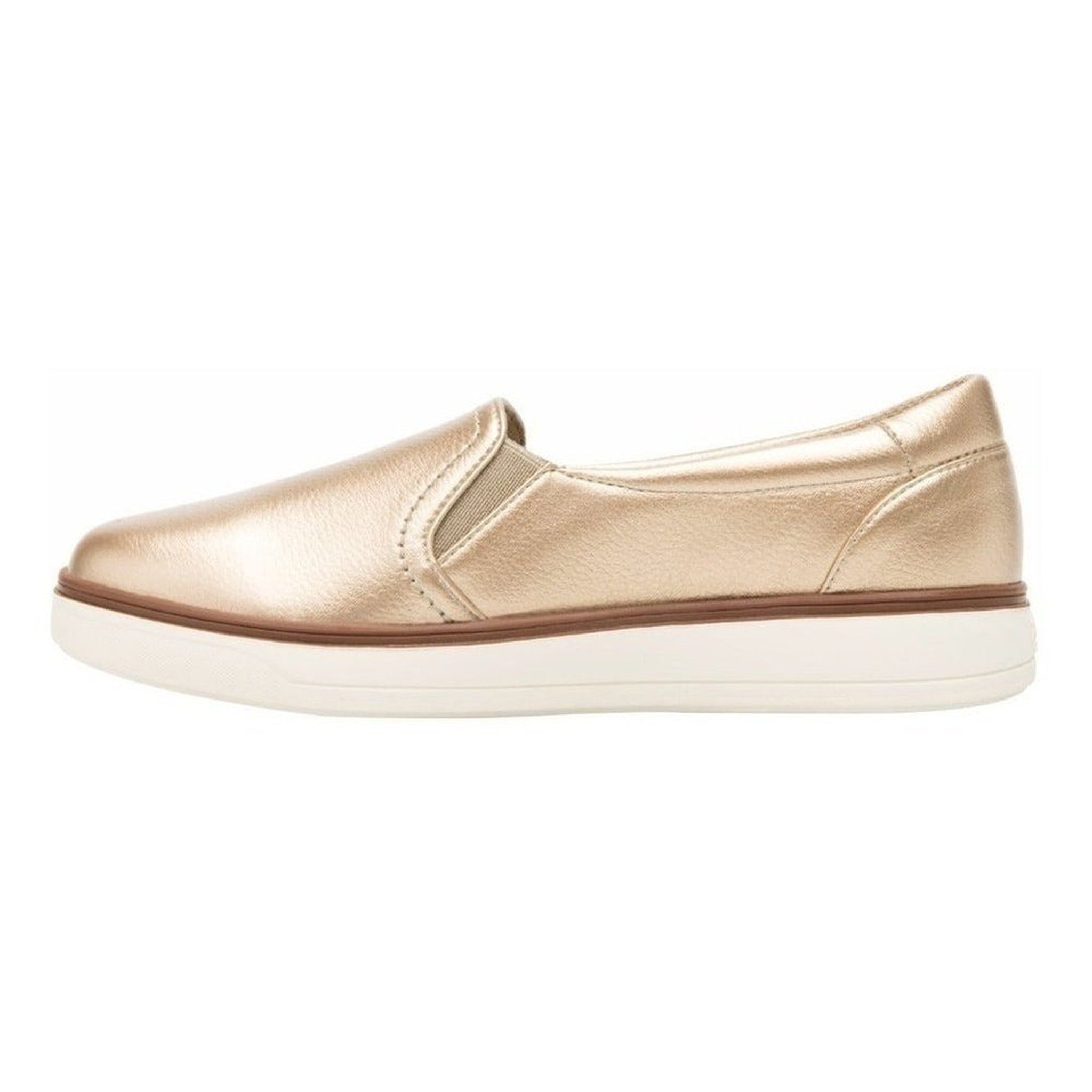 Zapatos Urbanos Mujer Slip On Flexi 107701 Oro Moda Sintetic