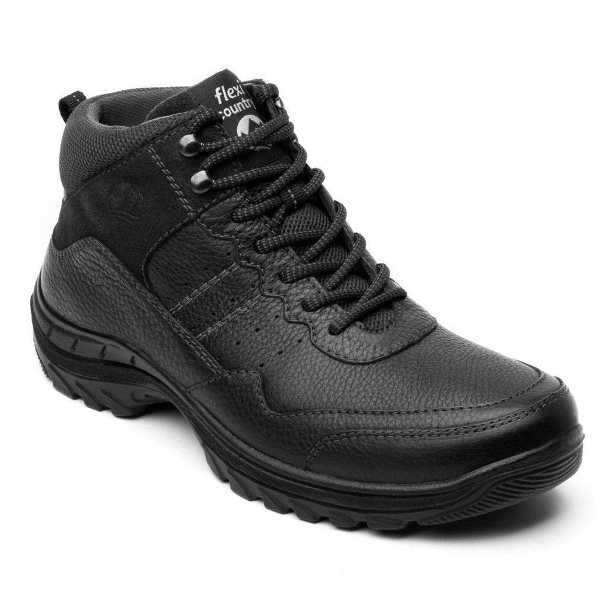 Botines Hombre Flexi Country Outdoors Comodos 66517 Negro