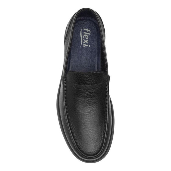 Mocasines Negros Hombre Slip On Flexi 413201 Clasico Ligero