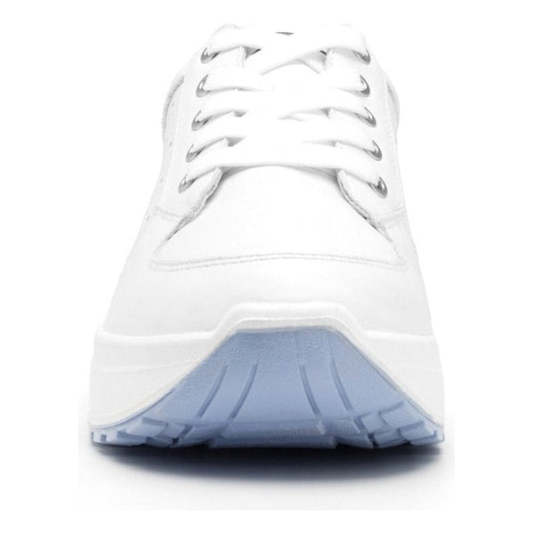 Tenis Urbanos Sneakers Blanco Mujer Plataforma 117205 Flexi