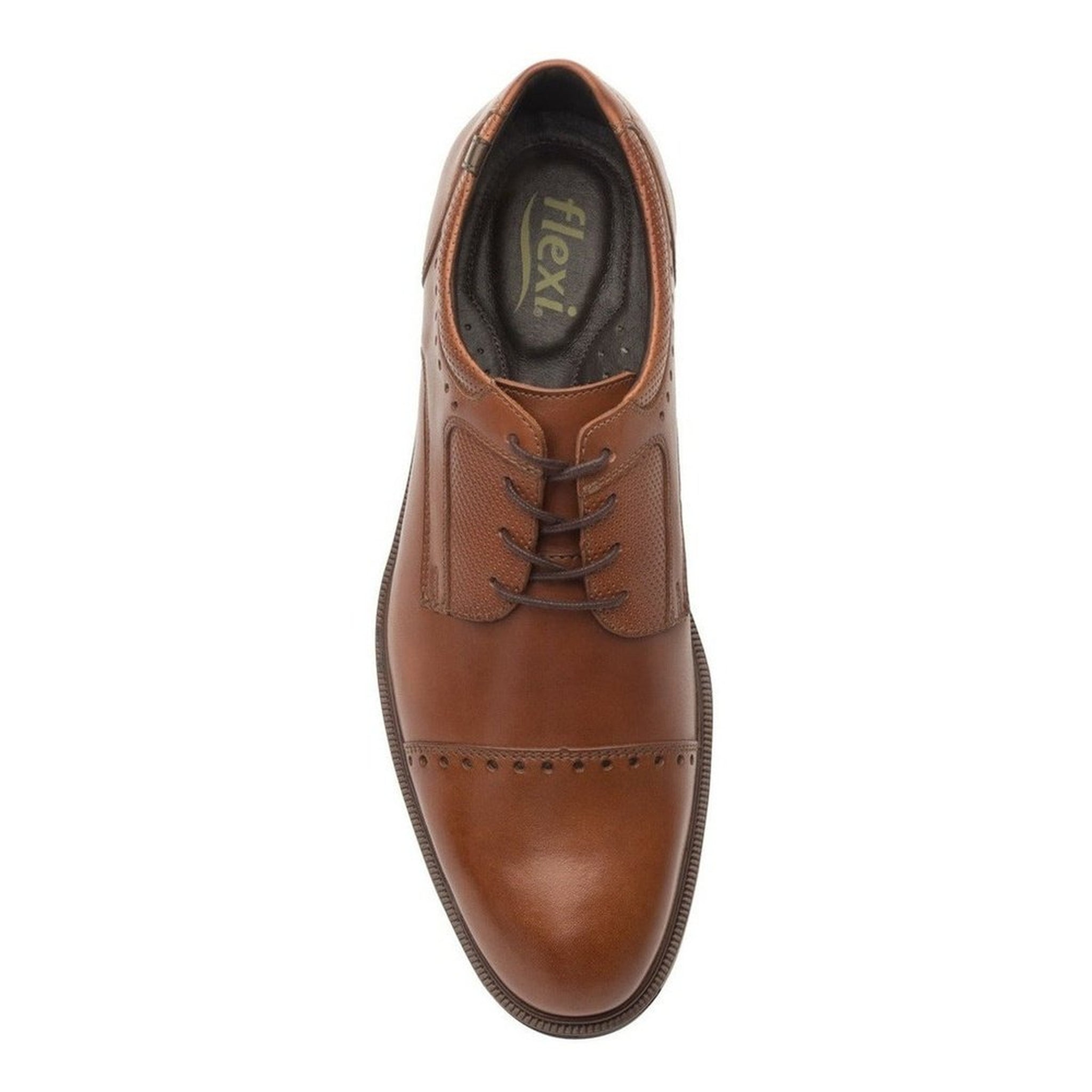 Flexi Hombre Zapatos Vestir Moderno 400102 Tan Originales