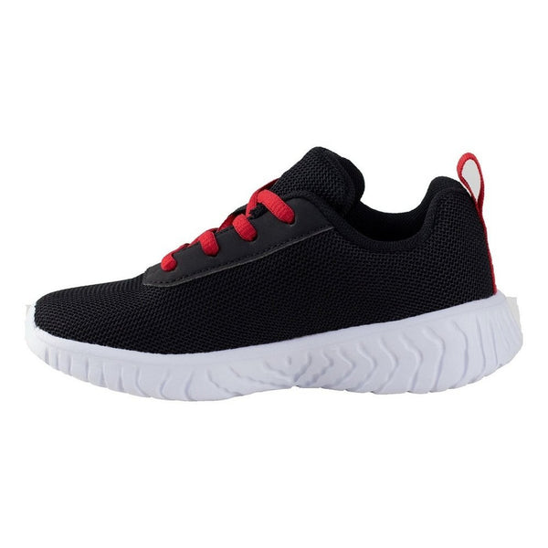 Tenis Charly Kids Negro Rojo Running Niño 1098314 Confort