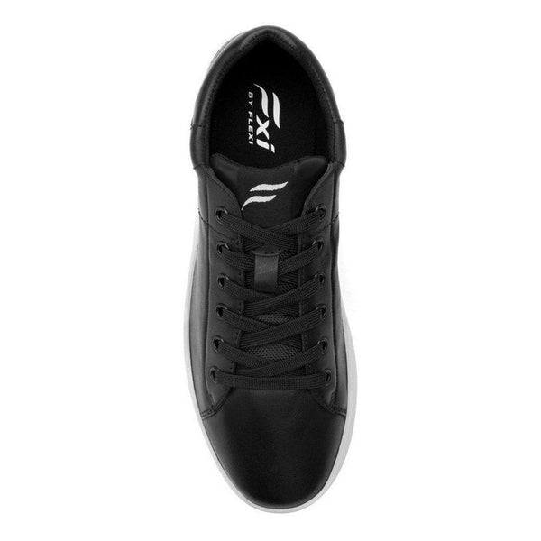 Tenis Clásicos Hombre De Piel Urbanos Flexi 412402 Black