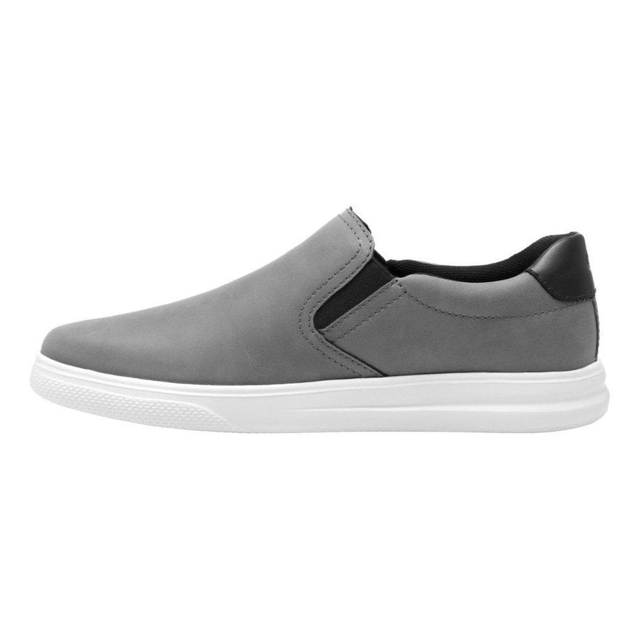 Tenis Urbanos Hombre Flexi Slip On 401204 Gris Moda Livianos