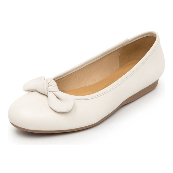 Zapato Ballerina Flexi Para Mujer 116309 Hueso Clasico Moño