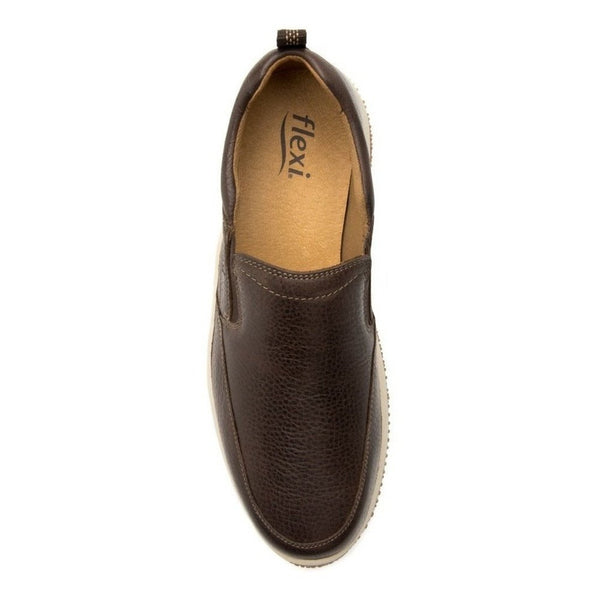 Mocasines Urbanos Flexi Hombre Slip On 410703 Chocolate