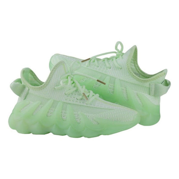 Tenis Verde Urbano Sneakers Capa De Ozono 601501 Texturados