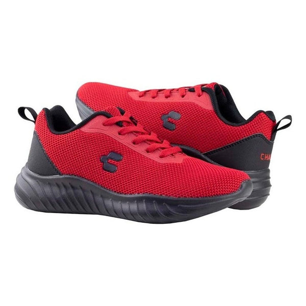 Tenis Urbanos Charly Hombre Skam Running 1086207 Rojo Negro