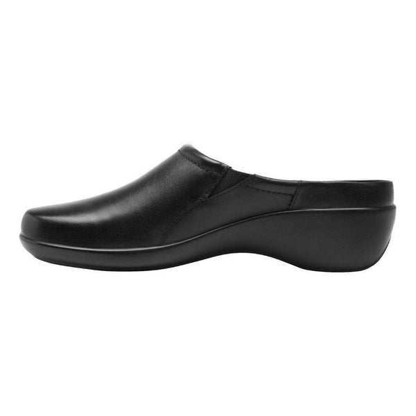 Zuecos De Piel Para Mujer Flexi 51726 Negro Destalonado Moda