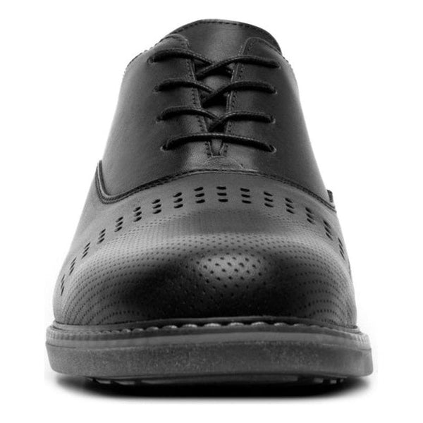 Zapato Negro Oxford Flexi De Hombre 404608 Textura Punteada