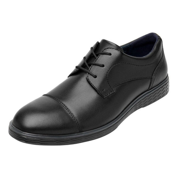 Zapato Derby Negro De Semi Vestir Flexi Hombre 409405 Clasic