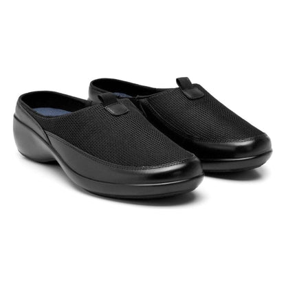 Zapato Flexi Tipo Zueco Destalonado Mujer 51724 Negro Textil