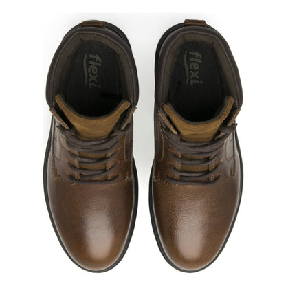 Botin Tan Outdoor Flexi Piel Original Hombre 416101 Confort
