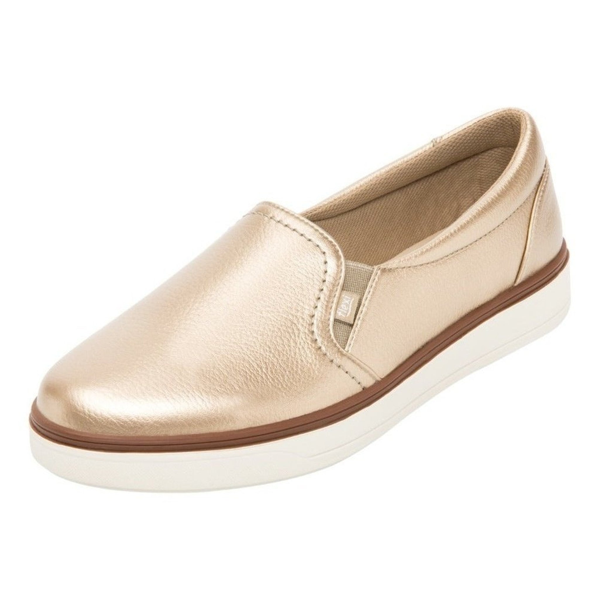 Zapatos Urbanos Mujer Slip On Flexi 107701 Oro Moda Sintetic