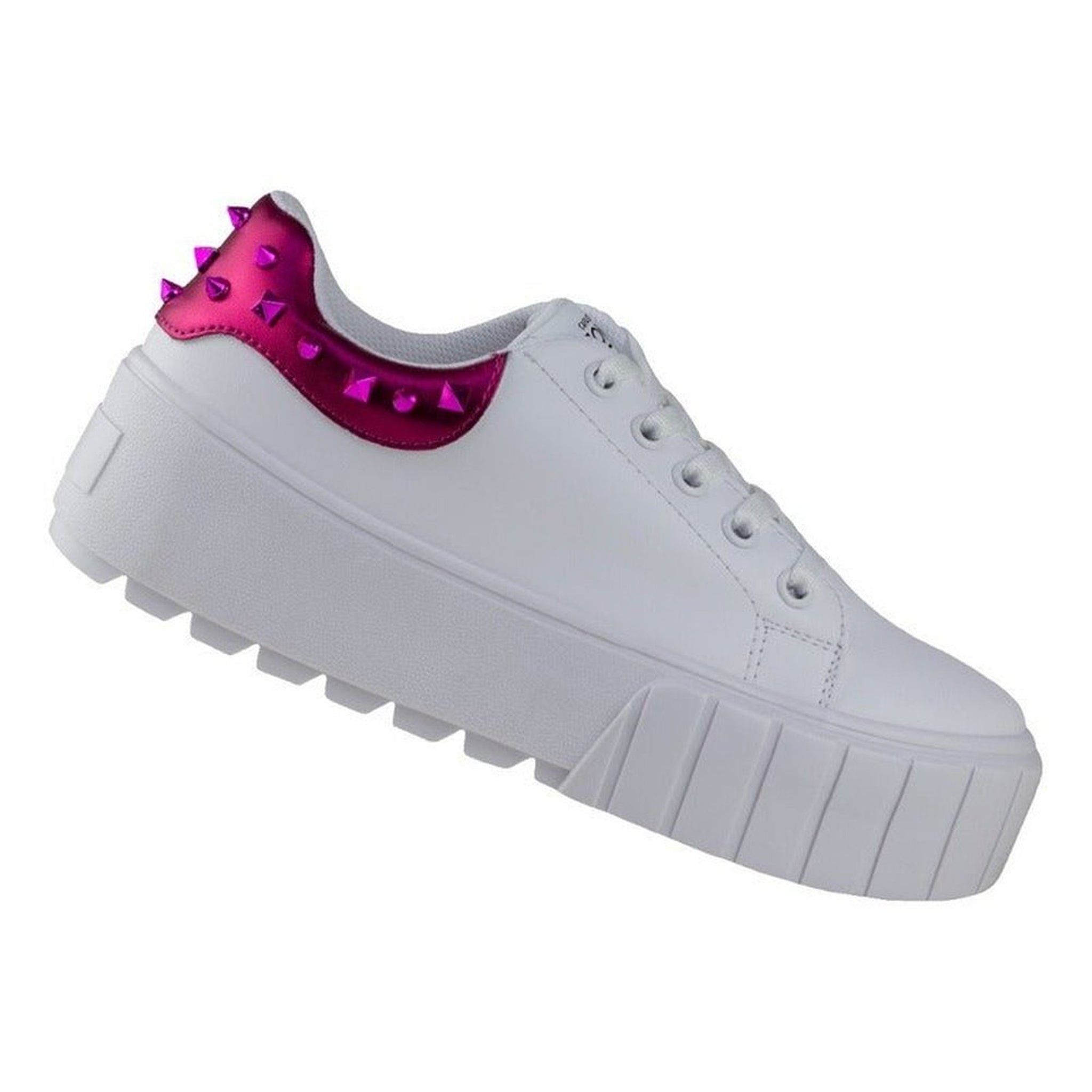Tenis Blanco Mujer Urbano Suela Gruesa Capa De Ozono 651101