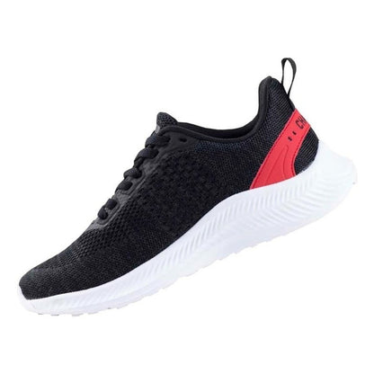 Tenis Charly Running Hombre Mujer Thinny 1086205 Negro Rojo