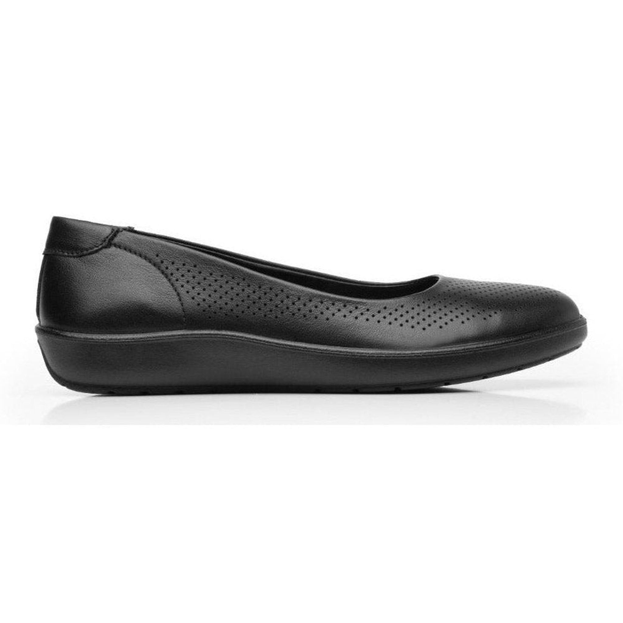 Ballerina Flexi Mujer Perforado Comoda 101904 Negro Original