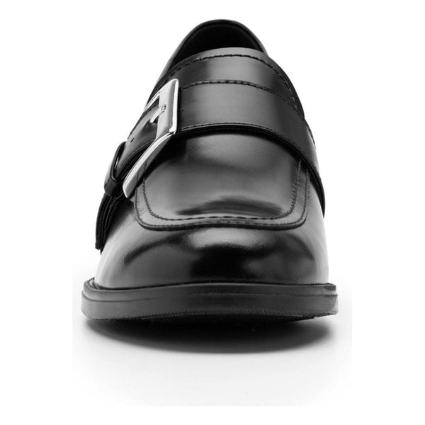 Mocasin Con Tacon Para Mujer Flexi Semi Vestir 119507 Negro