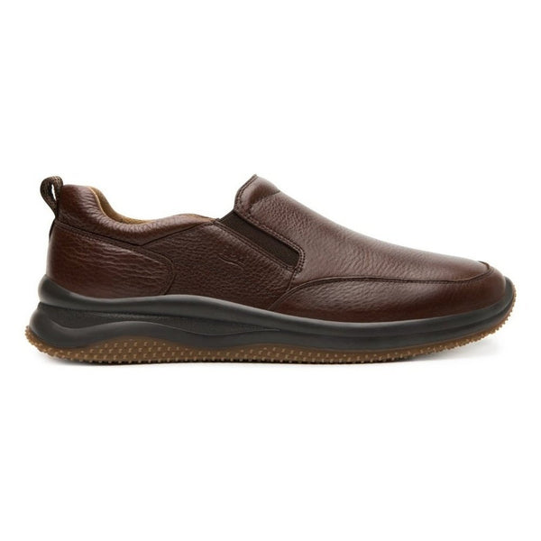 Zapato Slip On Flexi Para Hombre 410703 Nogal Tipo Graneado