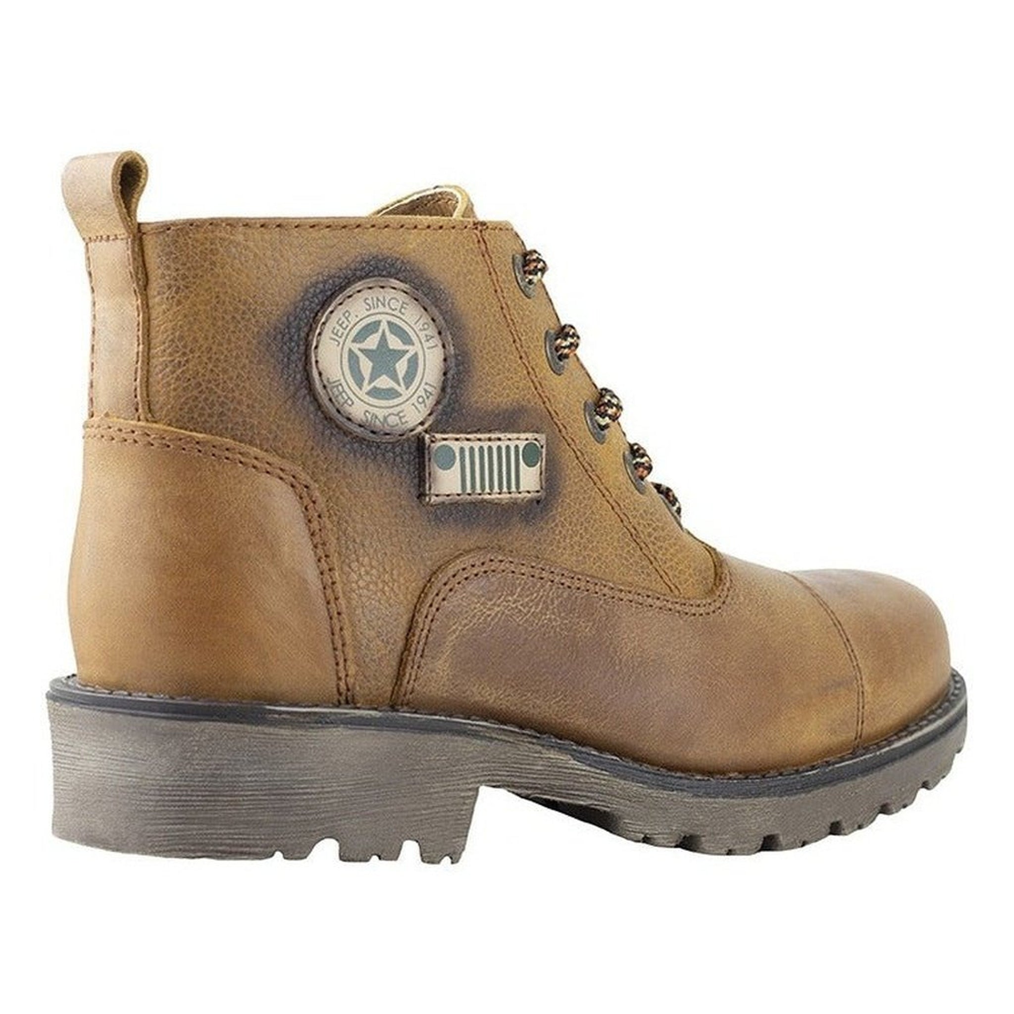 Botas Clasicas De Hombre Jeep Miel Graneada 10158 Comoda