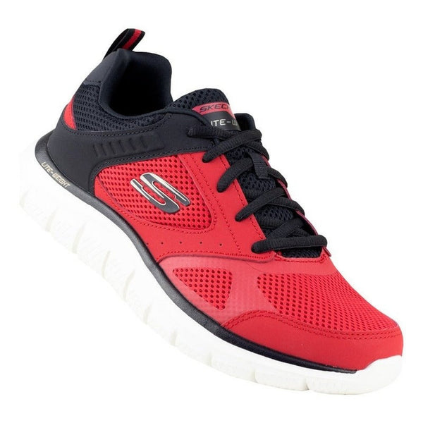 Tenis Skechers Track Syntac Caballero 232398 Rojo Negro