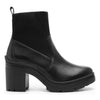 Bota Negra Con Tacon Urbana Para Mujer Flexi 119608 Comoda