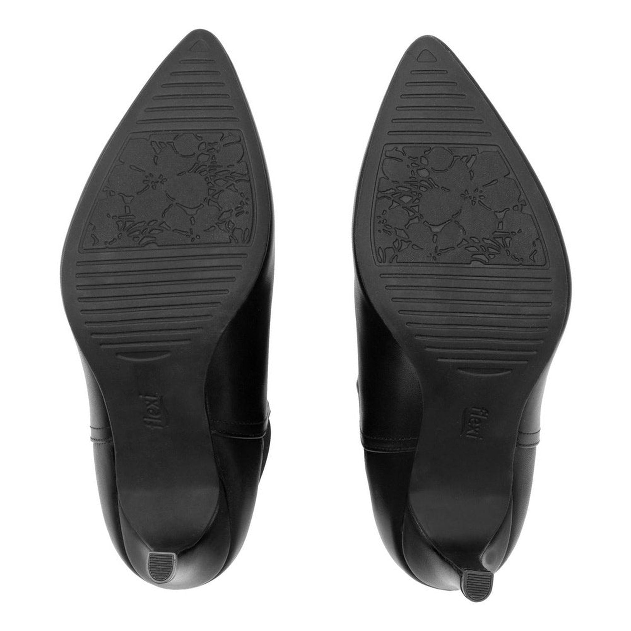 Botines Con Tacon Semi Vestir Para Mujer Flexi 104512 Negro