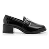 Mocasin Con Tacon Para Mujer Flexi Semi Vestir 119507 Negro