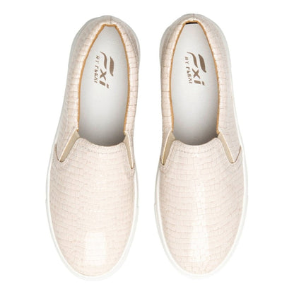 Tenis Urbano Plataforma Gruesa Flexi Para Mujer 125403 Perla