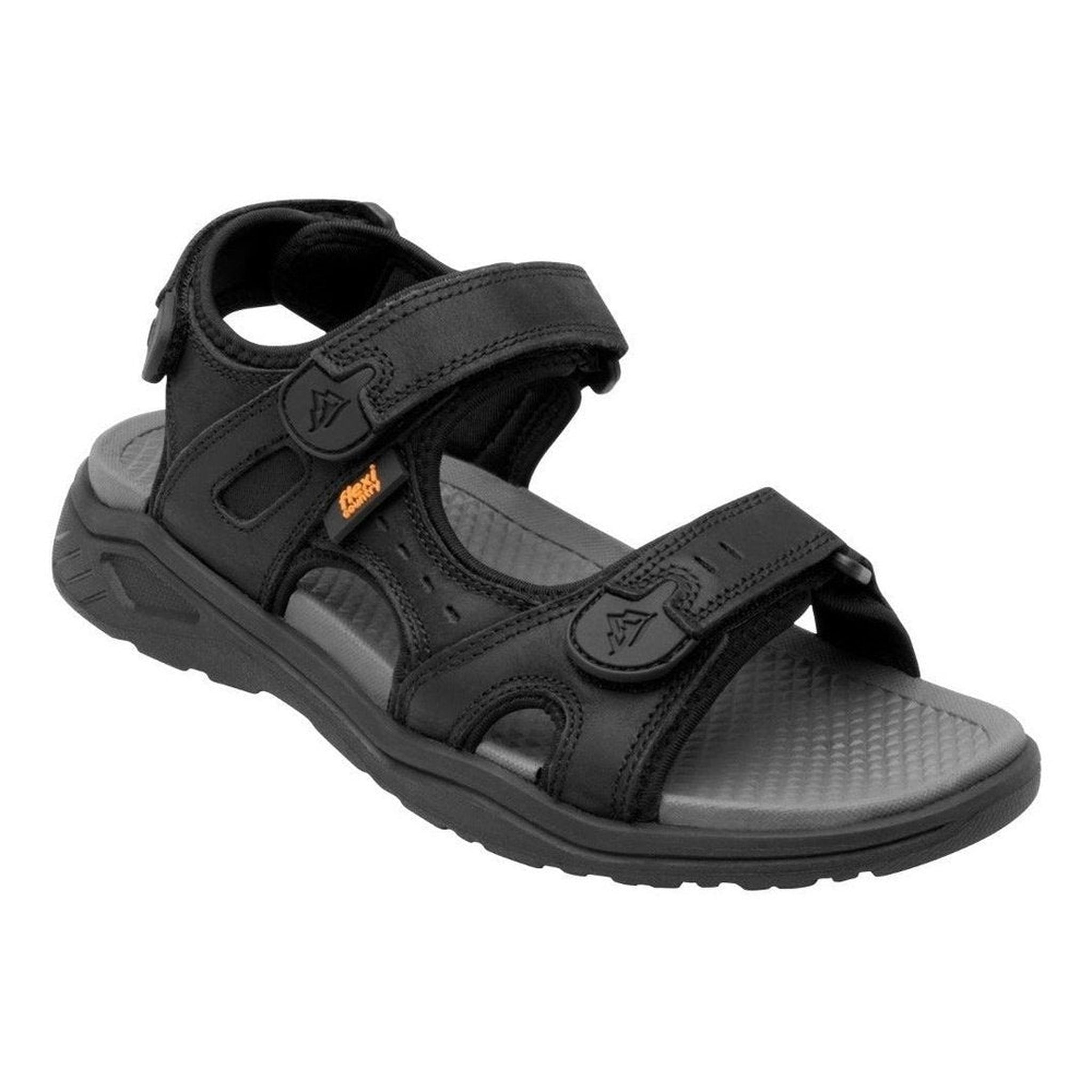 Sandalia Para Hombre Flexi Outdoor 411001 Negro Autoajustabl