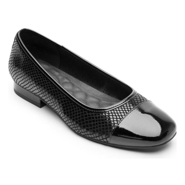 Ballerinas Flats Mujer Flexi Texturizada 119903 Negro Confort