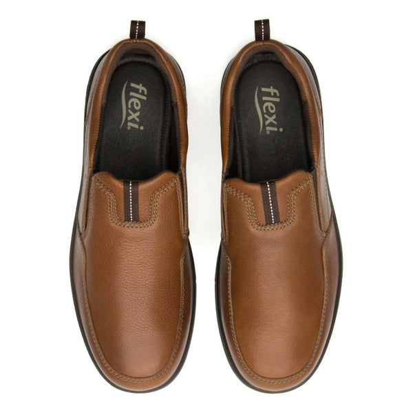 Mocasines Flexi Urbanos Slip On Hombre 410606 Tan Clasicos