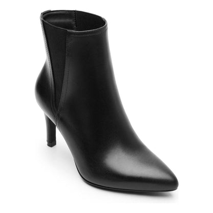 Botines Con Tacon Semi Vestir Para Mujer Flexi 104512 Negro