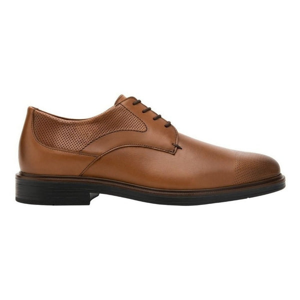 Zapato Hombre Derby Flexi De Vestir 400111 Tan Piel Original