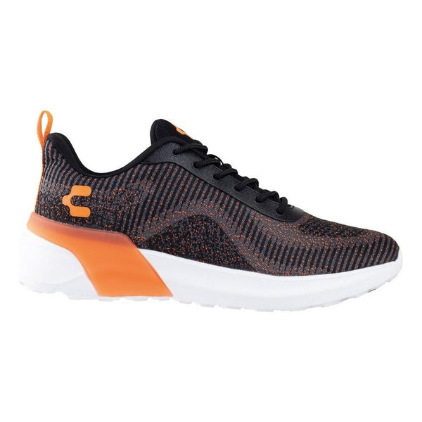 Tenis Urbanos Charly 1086175 Irving Walking Negro Naranja