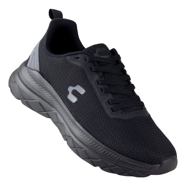 Tenis Running Negro Charly Hombre 1086445 Suela Eva Trotar