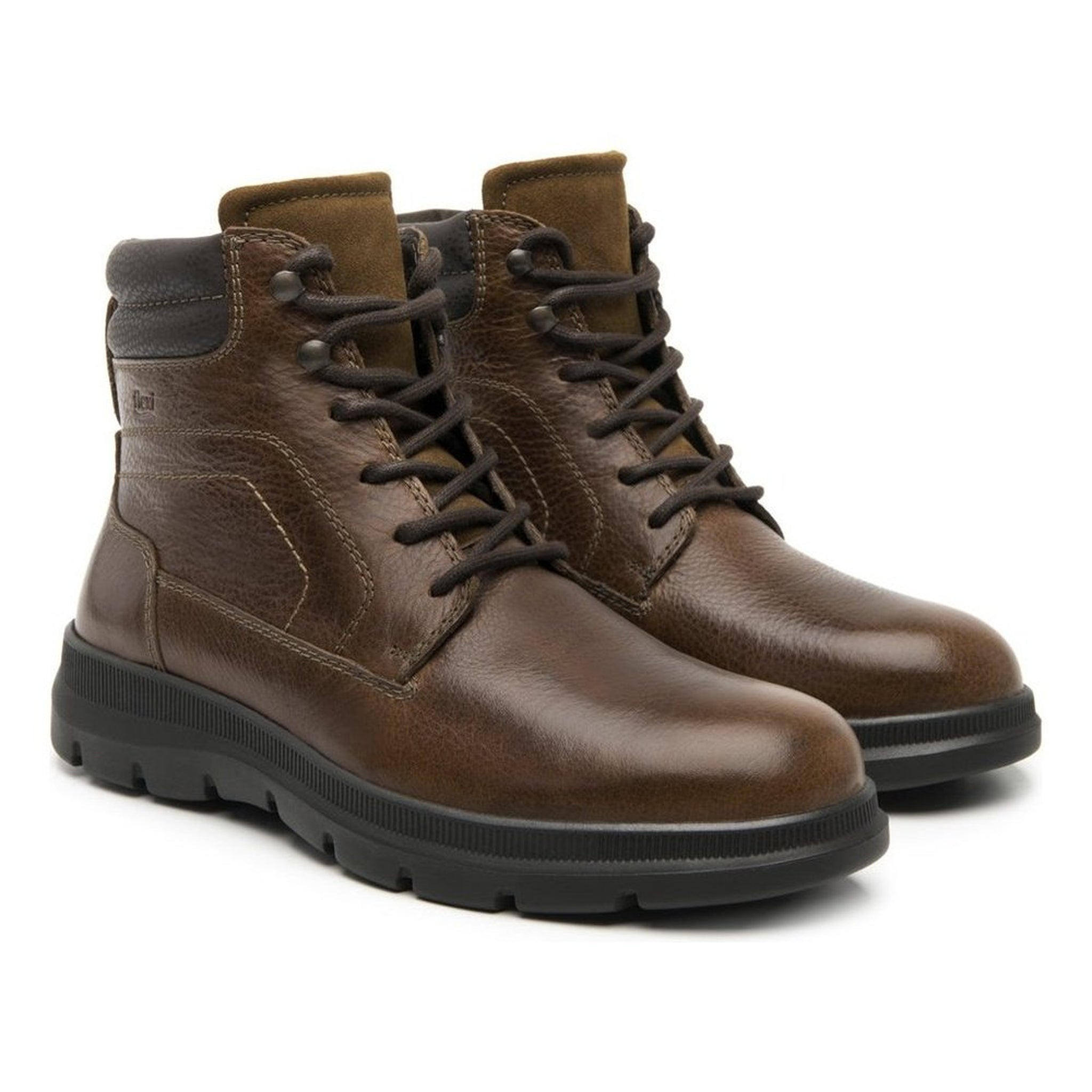 Botin Tan Outdoor Flexi Piel Original Hombre 416101 Confort
